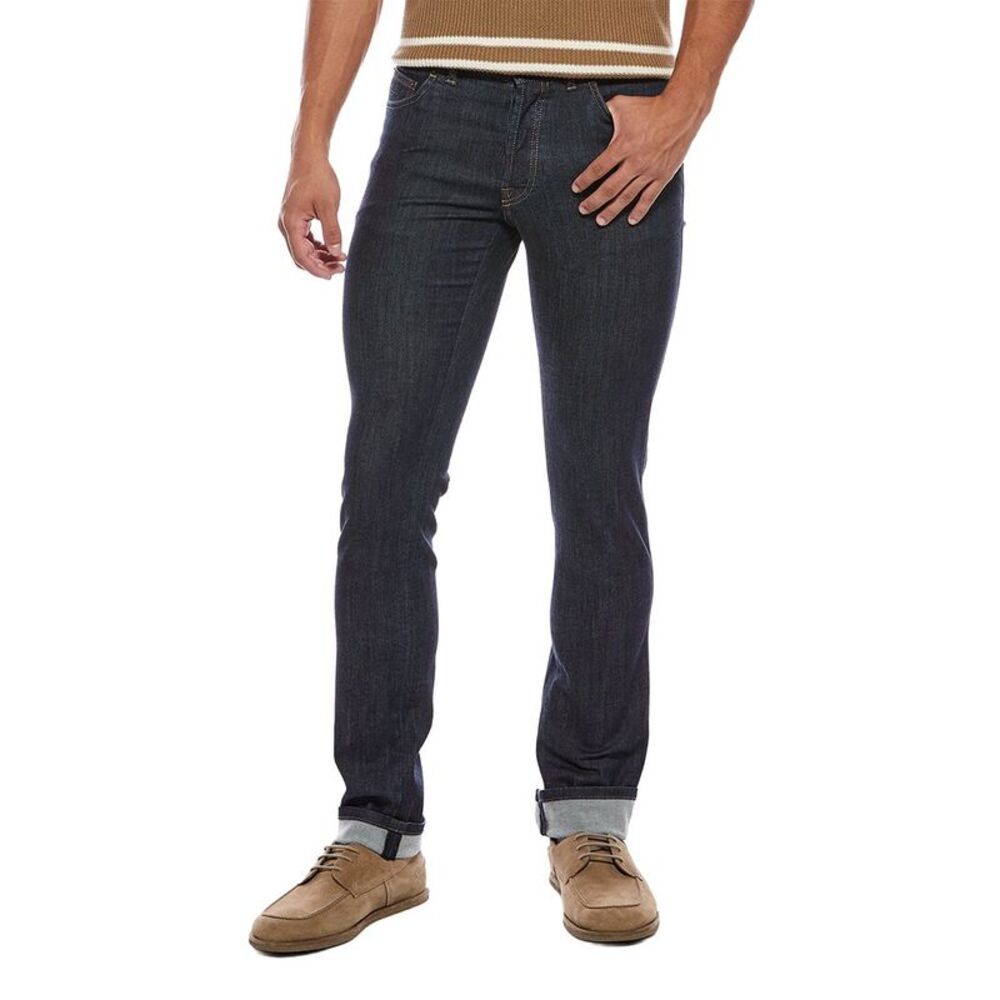 Brioni Mens  Denim Jean, Blue